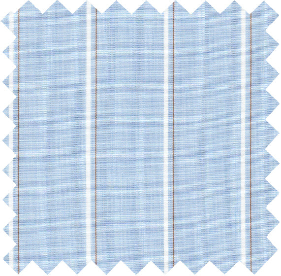 D046 - Blue / White Stripe Utility Poplin
