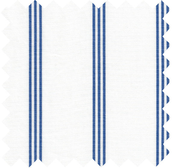 D1144 - White / Blue Utility Poplin