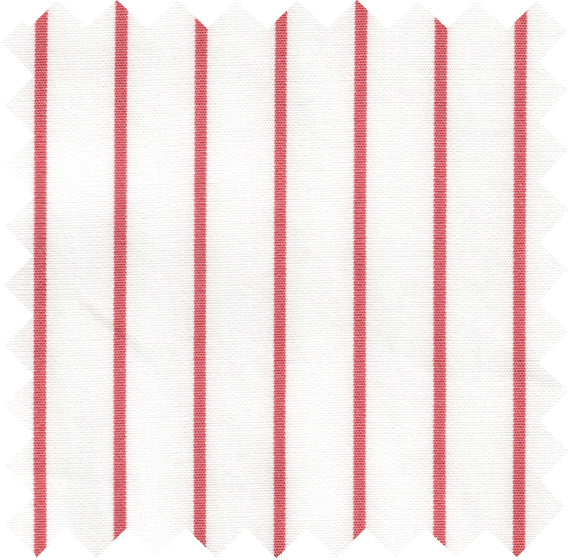 D212 - White / Red Utility Poplin
