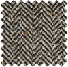 UH23 - Black / Sand Slubby Wool Herringbone